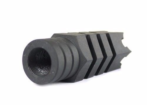Steel 1/2x28 Thread .223 Competition Muzzle Brake + Washer