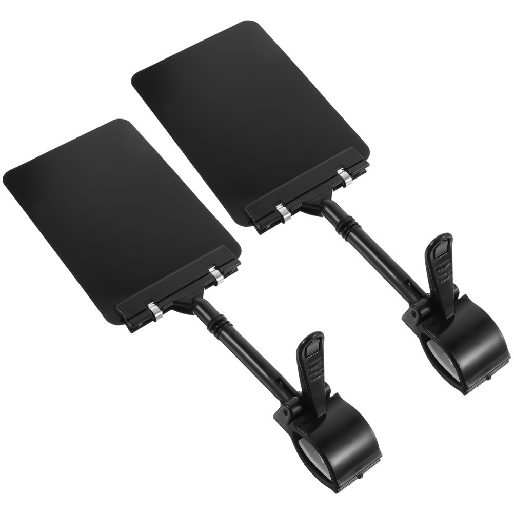 2Pcs Reusable Price Tag Clips Black Advertising Display Stands for Shops