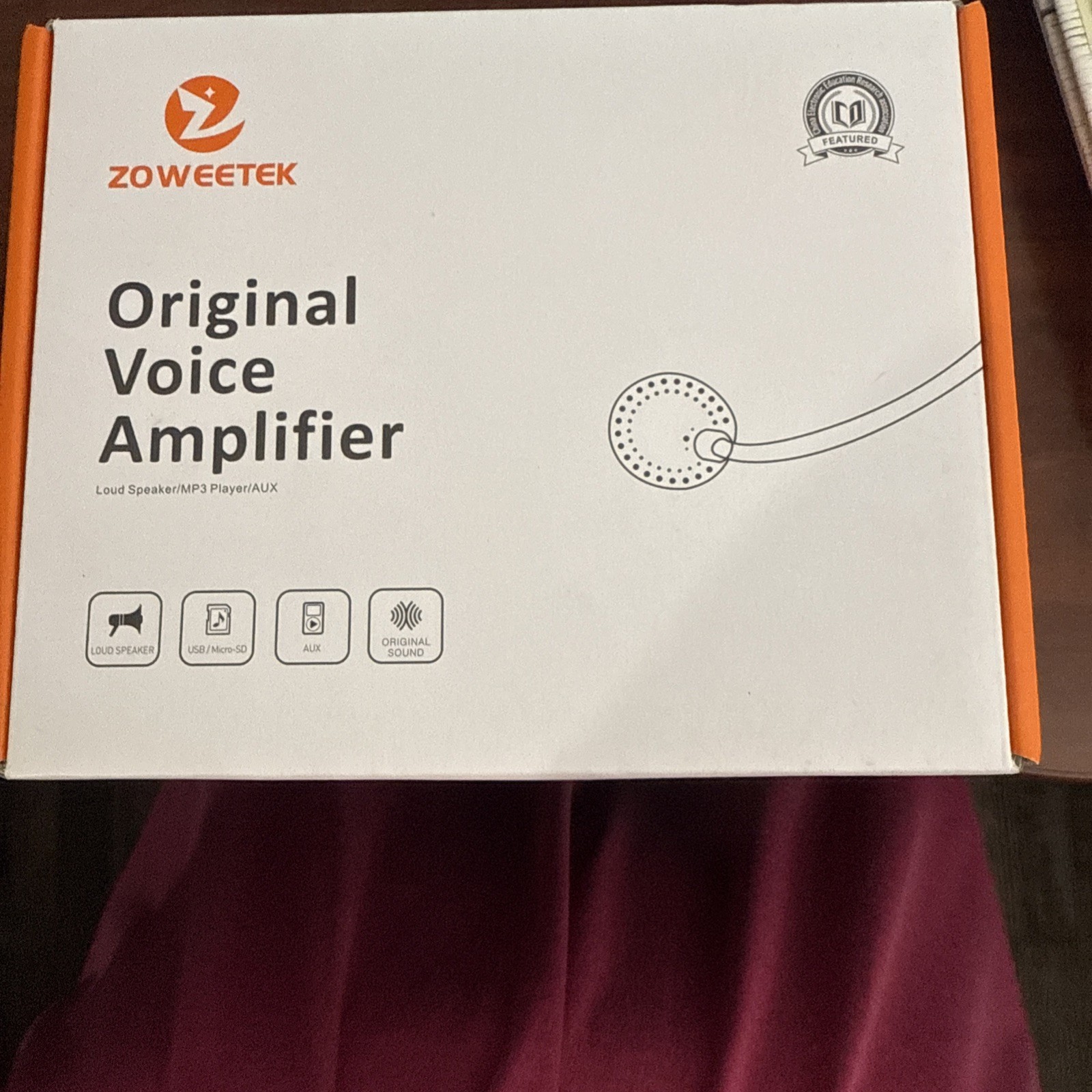 Zoweetek ZW-Z258 Portable Mini Voice Amplifier with Wired Microphone 10W ~ NEW