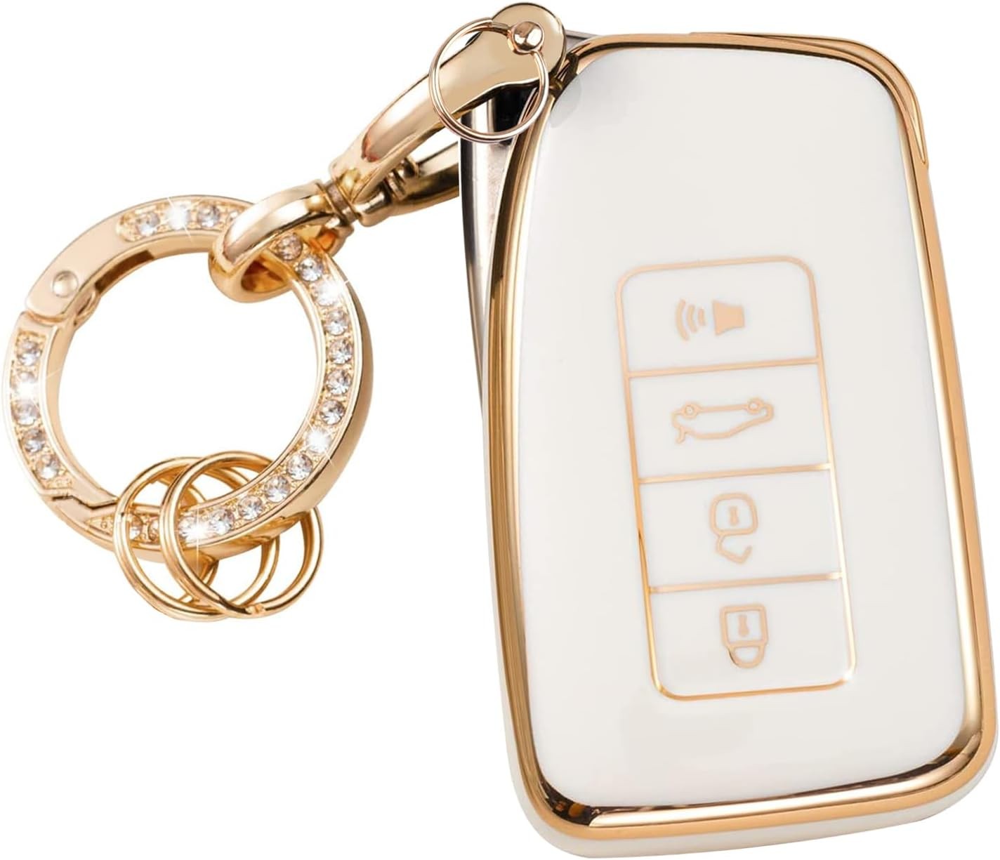 Key Fob Cover with Anti-lost Keychain Compatible with RX is ES GS LS NX RS GX LX