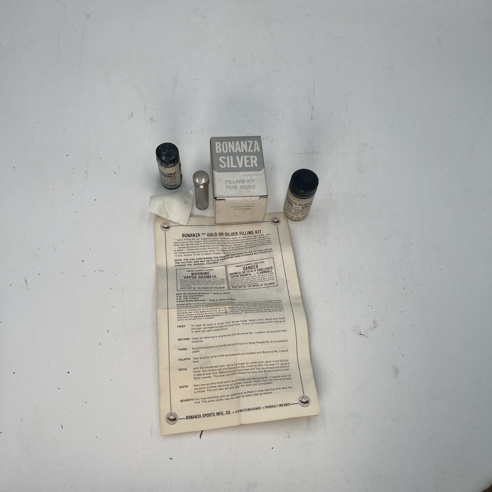 Bonanza Silver Inlay Filling Kit Gun Smithing Make Your Firearm Stand Out!