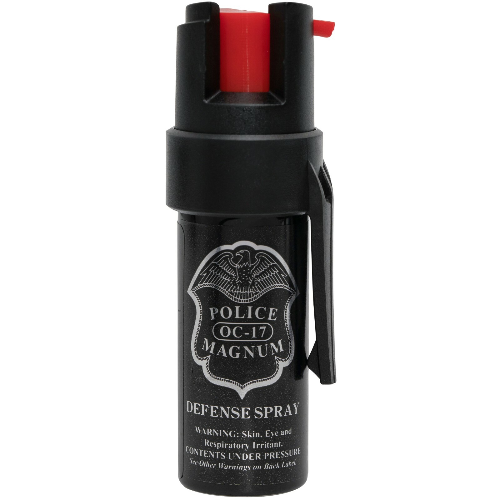 Police Magnum Belt Clip Pepper Spray Self Defense 1/2oz Pocket Clip Twist Lock