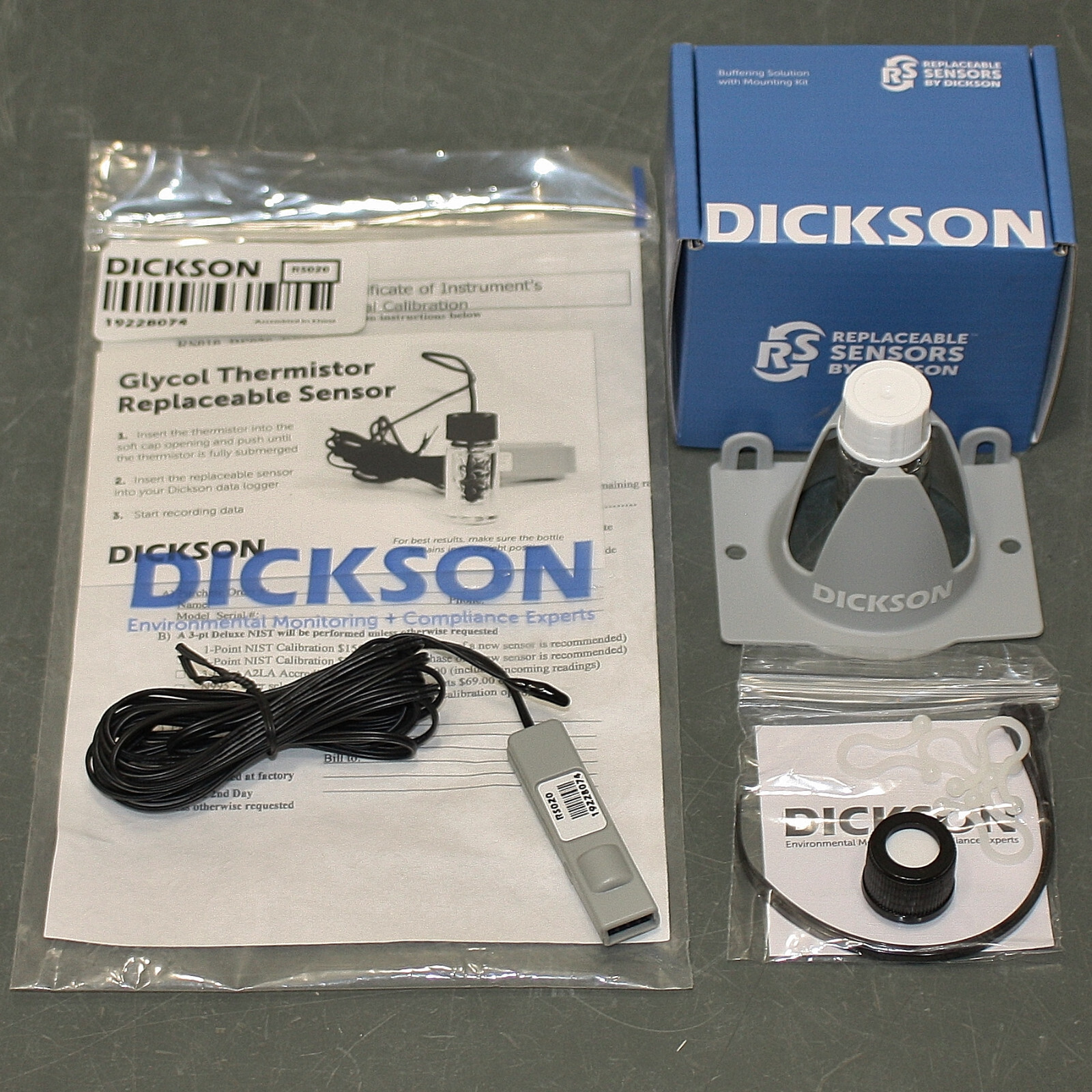 Dickson Single Temperature Thermistor RS020, -58 to 158 °F, +/- 0.9 °F, DSB