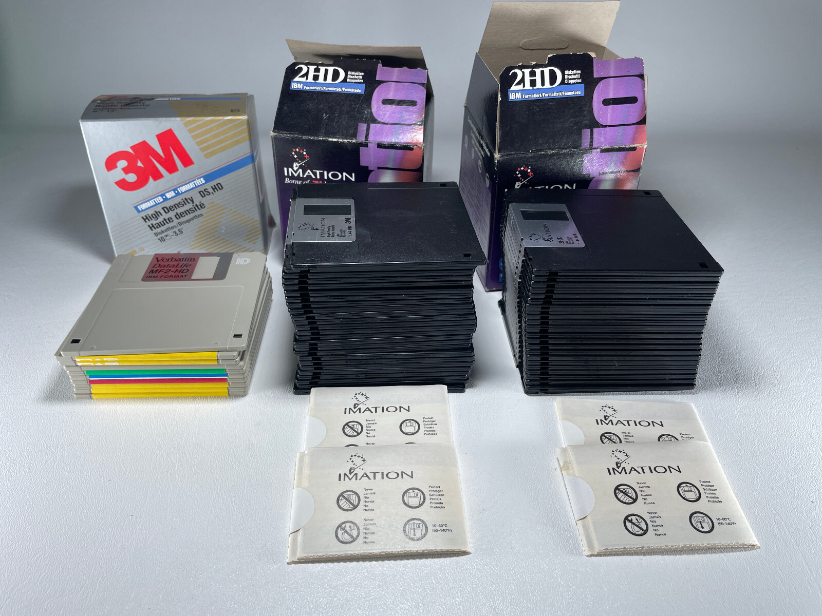 Floppy Disks LOT Diskettes 3.5" 1.44 MB 49 NEW 10 Used Lot of 59 READ