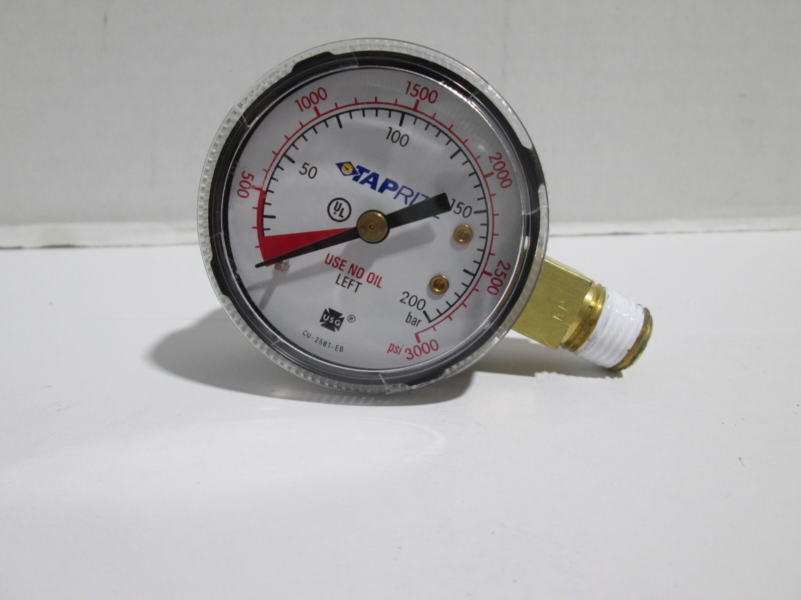 Taprite CO2 Regulator Repl. Gauge 0-3000 PSI MKS6603 Left Hand NEW FREE SHIP