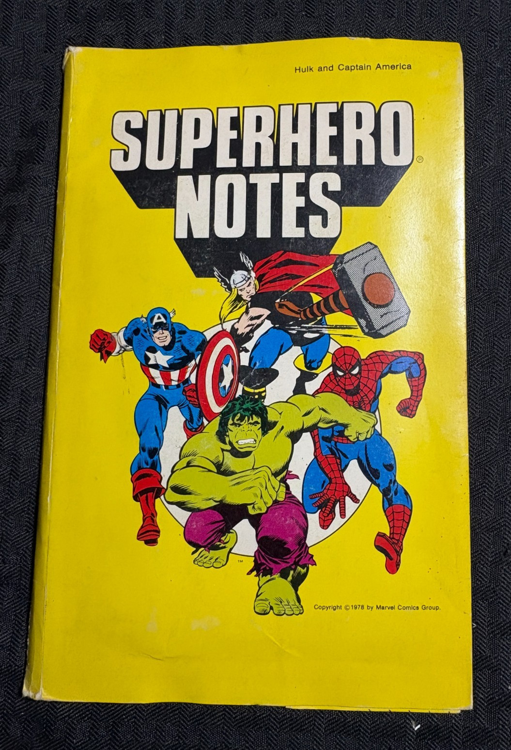 1978 SUPERHERO NOTES (5) Hulk & (6) Captain America Envelopes NO NOTES VG/VG+