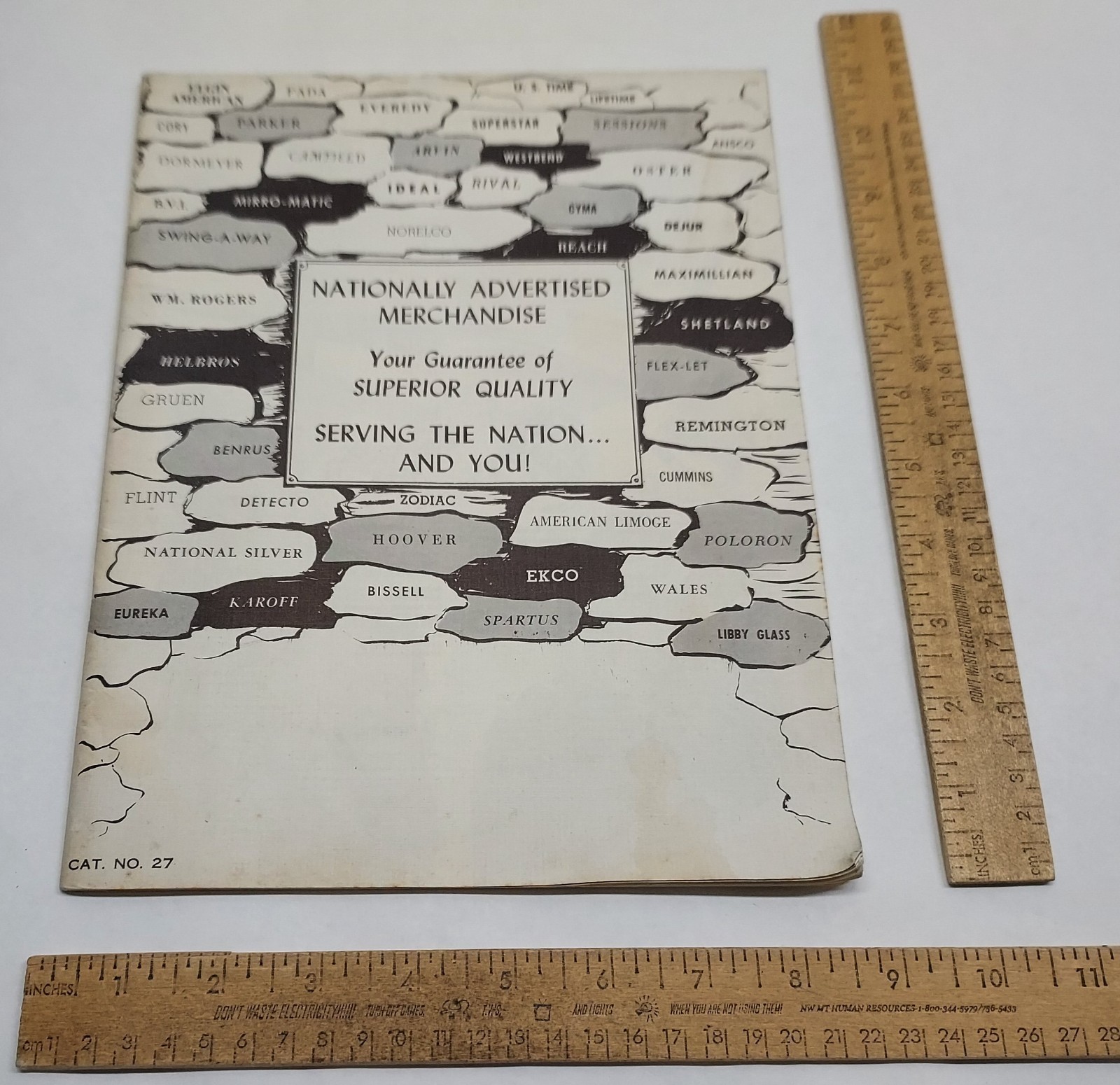 NATIONALLY ADVERTISED MERCHANDISE - CAT. NO. 27 - watches / jewe - listing #7883