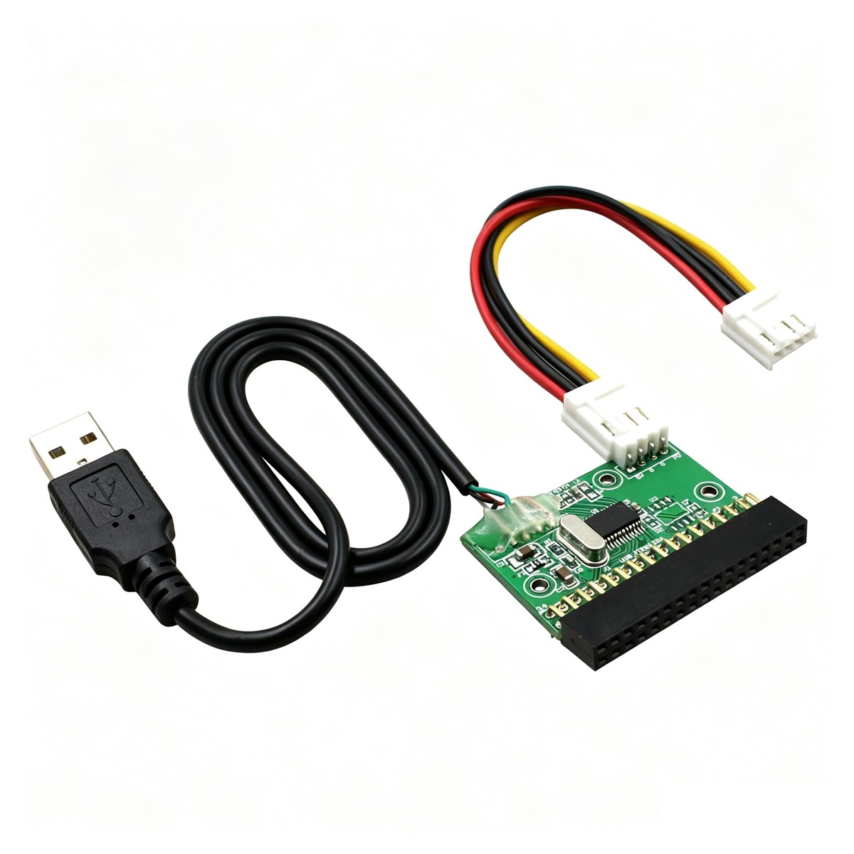 34pin Floppy Interface Driver Adapter Connector PCB Board 1.44MB USB Cable 3.5"