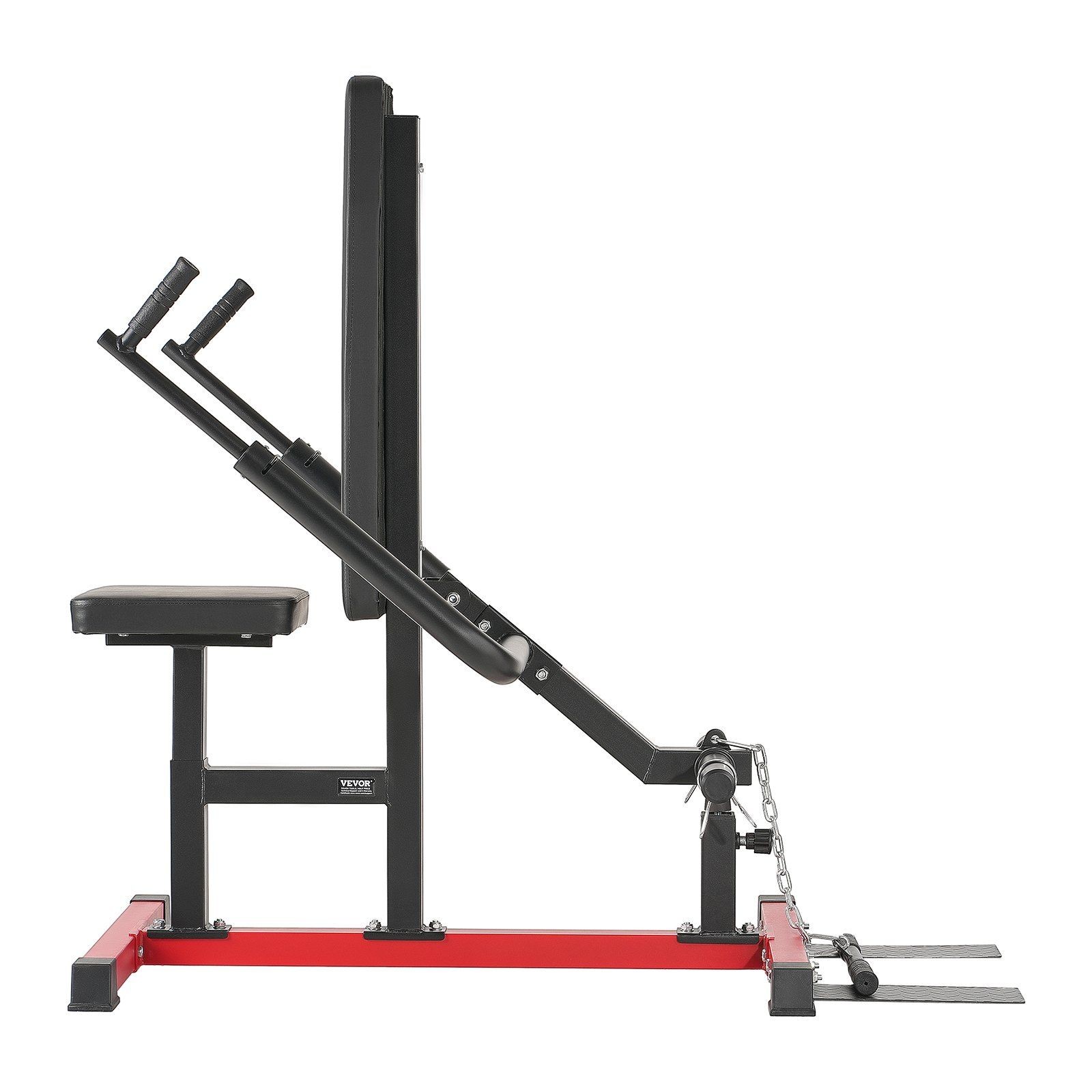 Seated Dip Machine, Tricep Bicep Press Down Machine with Cable Bar, Adjustable S