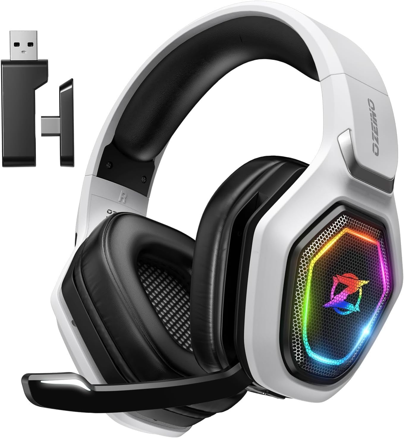 2.4GHz Wireless Gaming Headset for PC, Ps5, Ps4 - Lossless Audio USB & Type-C Ul
