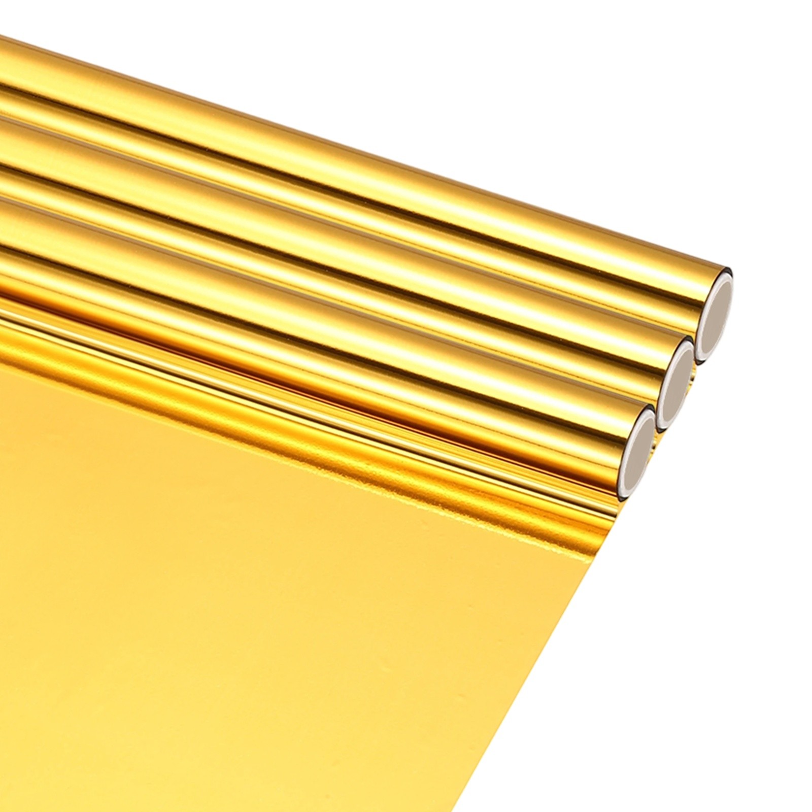 3Pcs Gold Hot Stamping Heat-Activated Foil Roll, 6" W x 3ft l