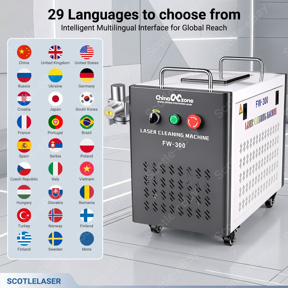 Pulsed JPT 200W Laser Cleaning Machine Laser Remove Rust/Oil/Wood Paint US