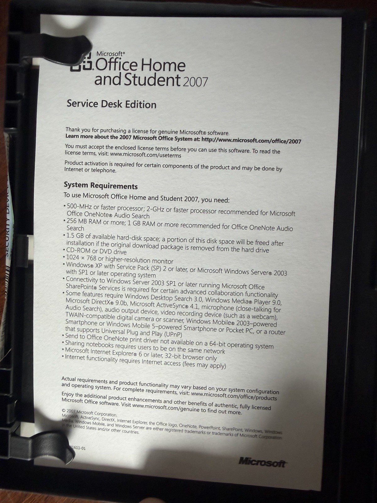 Microsoft Office Home and Student 2007 (79G-00007)