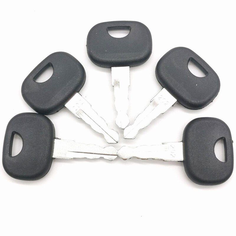 5pcs 202 Keys Fits John Deere Volvo Heavy Equipment Wheel Loader Plant