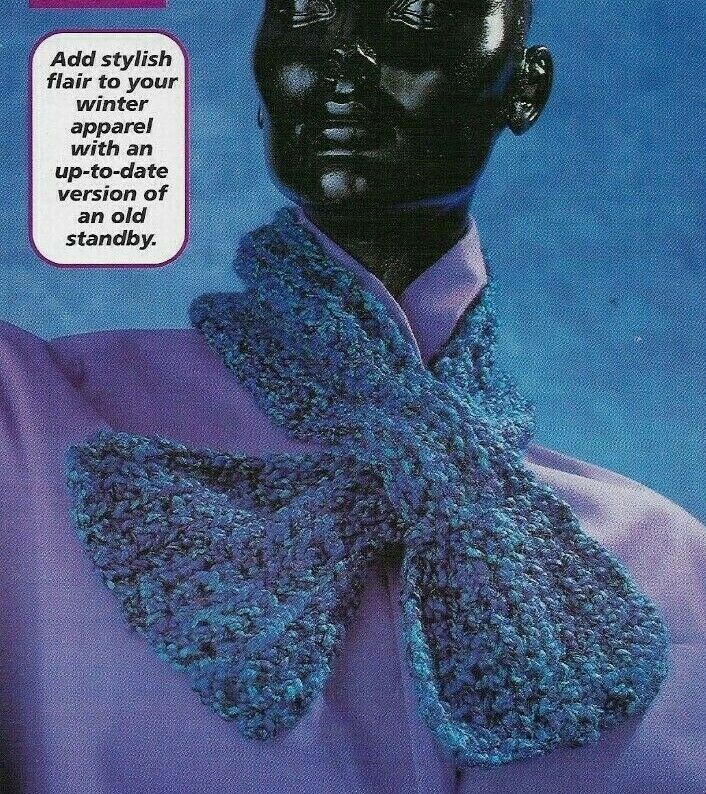 FASHION NECK SCARF WOMEN'S DIGEST SIZE CROCHET PATTERN INSTRUCTIONS