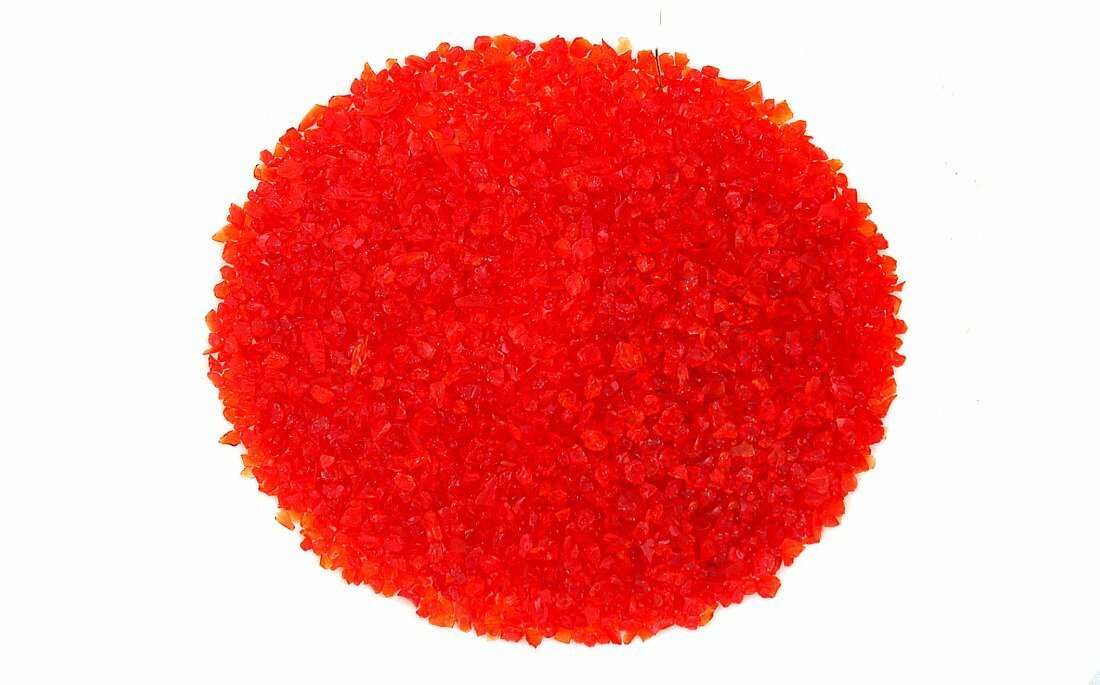 One Ounce Orange Red Glass Silica Inlay Chip Sand Painting Craft 2mm & Less