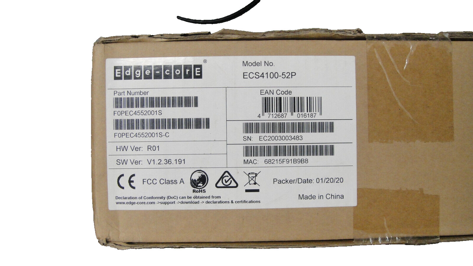 Edge-Core ECS4100-52P Ethernet Switch Brand New