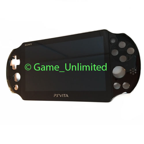 Front LCD Screen Display Touch Digitizer Housing for PS Vita Slim PCH-2001 Black