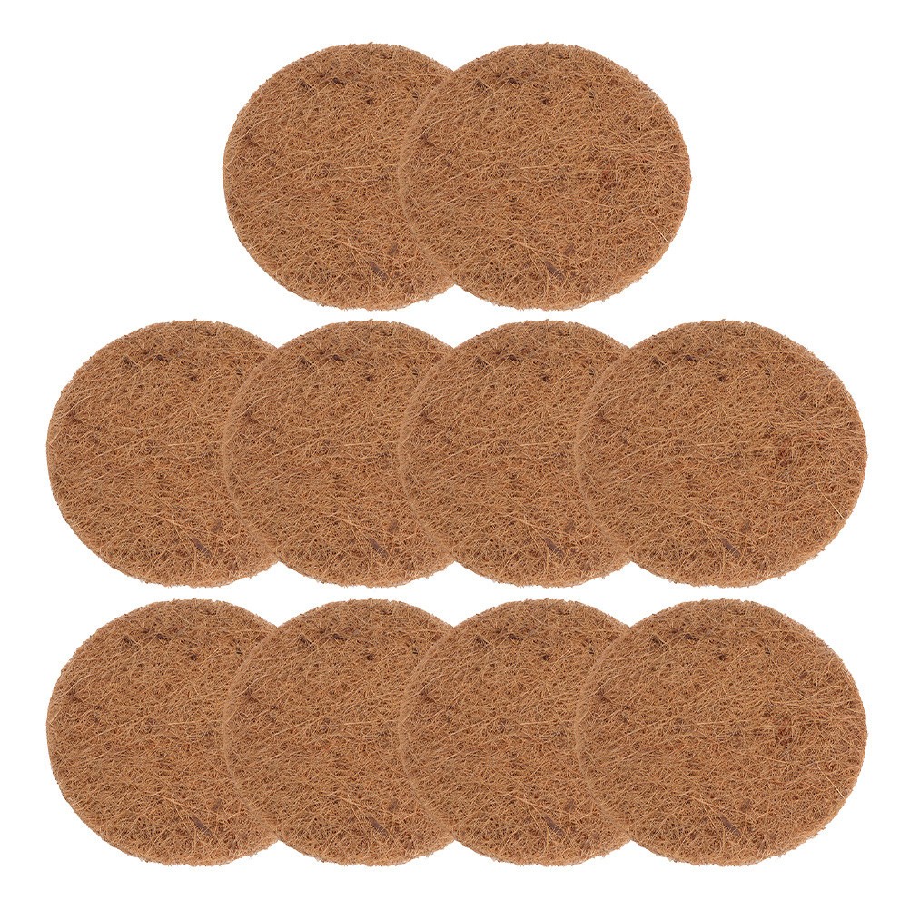 10Pcs Coconut Fiber Bird Nest Pads Durable Round Flowerpot Mats