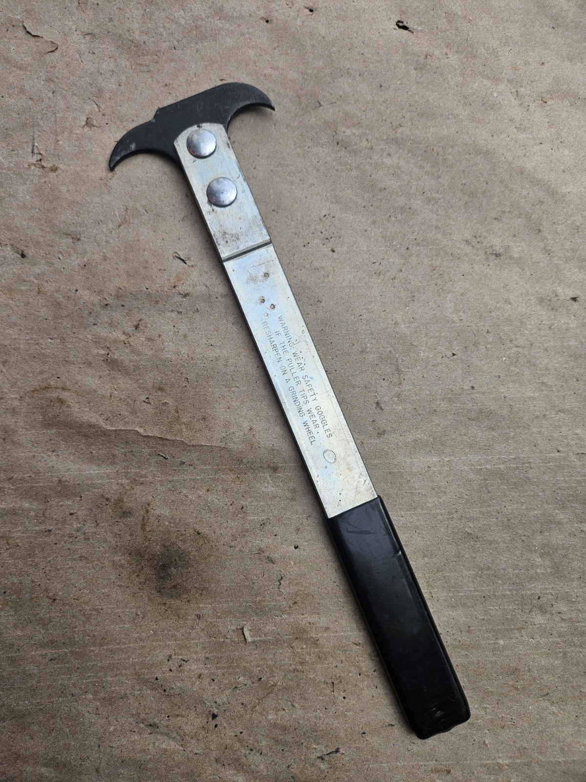 Vintage Automotive Oil Grease Seal Puller Tool Flat Bar USA Style Heavy Duty