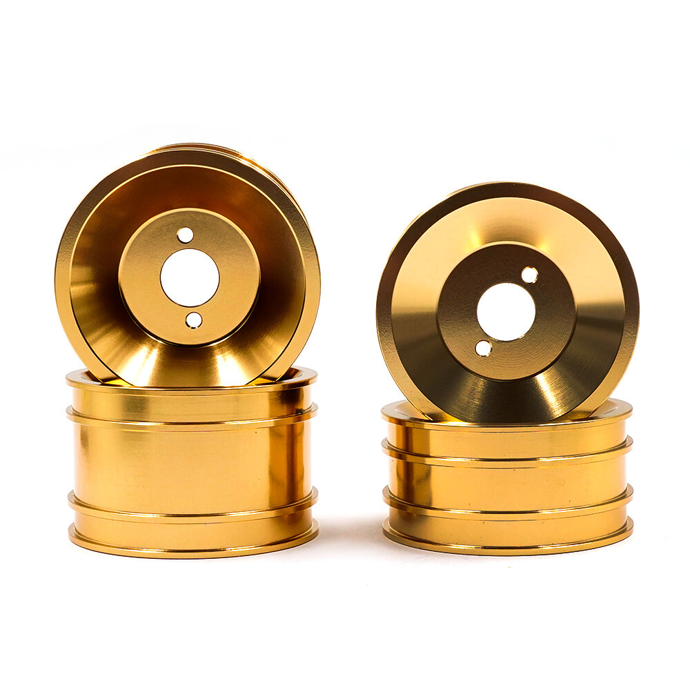 Yeah Racing WL-0181GD Alum CNC Rim Set : Yokomo 870C Super Dog Fighter 2023 YZ10