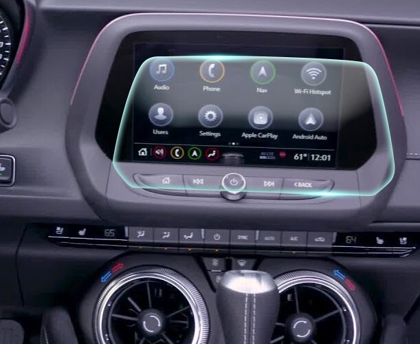 Crystal Clear Screen Protector for 2019 Chevrolet Camaro 8in Vehicle Navigation