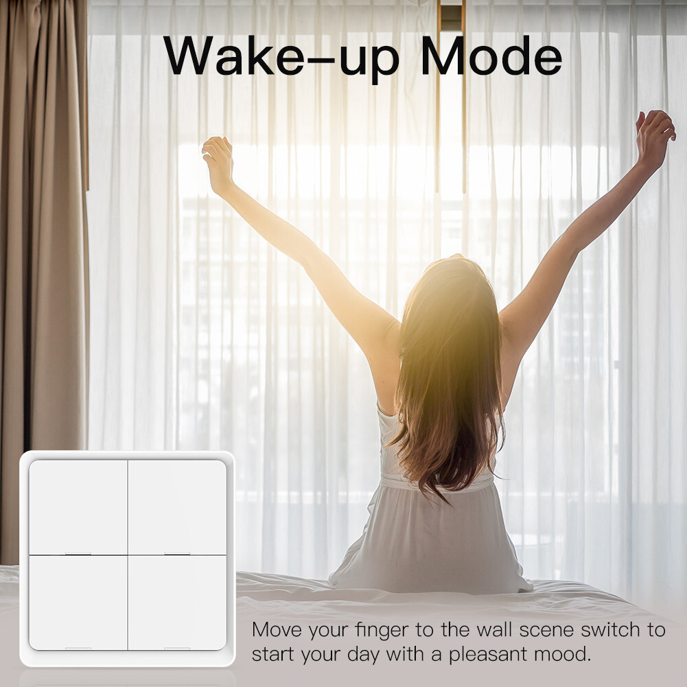 MOES Tuya ZigBee Wireless 12 Scene Smart Switch Push Button APP Remote Control