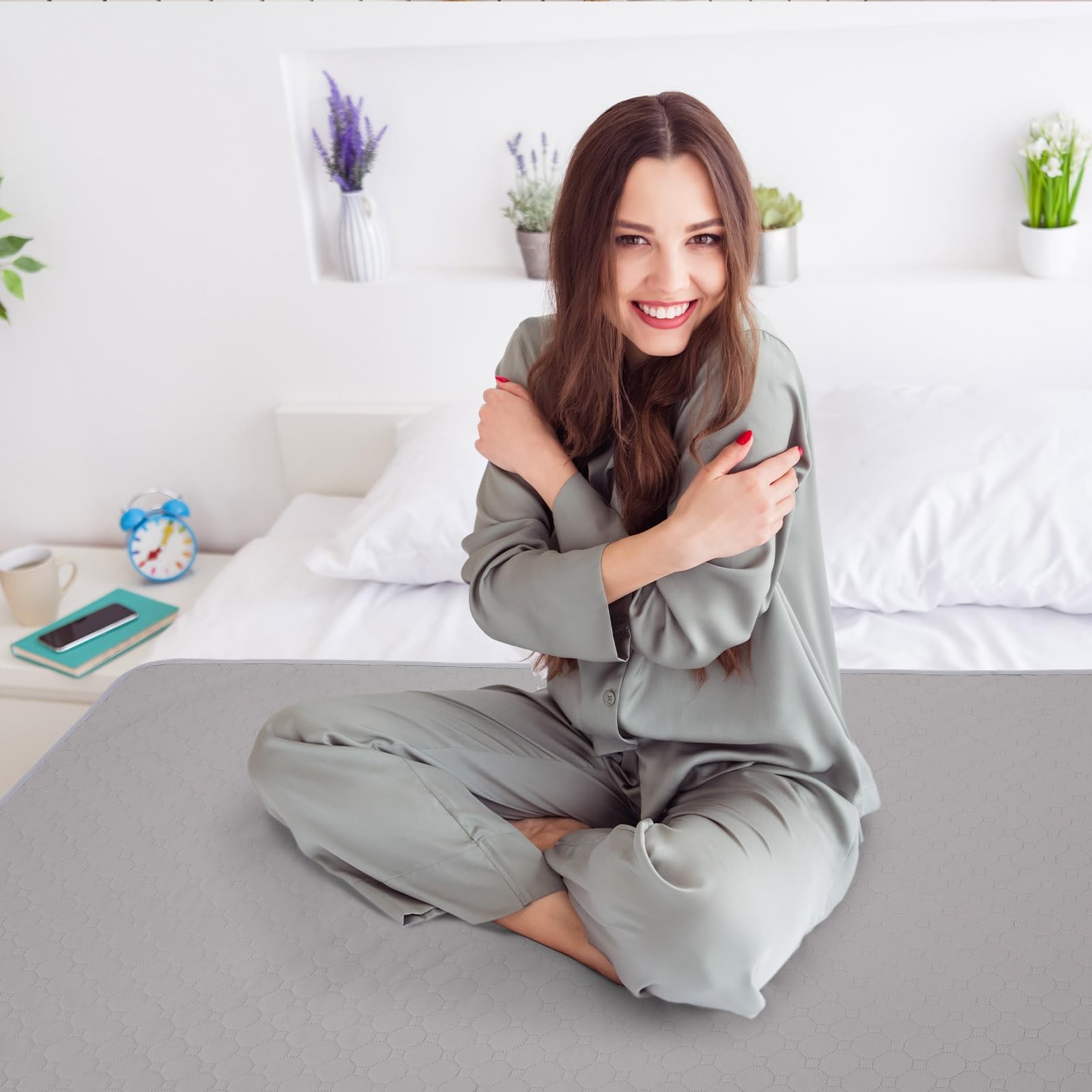 Couples Waterproof Mat 59 x 35 Inch Lover Stainproof Blanket Reusable Quiet E...