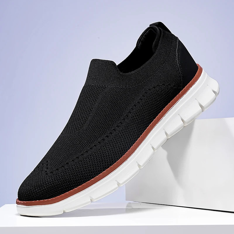 Men's Casual Shoes Summer Breathable Sports Shoes Comfortable Woven Mesh Shoes