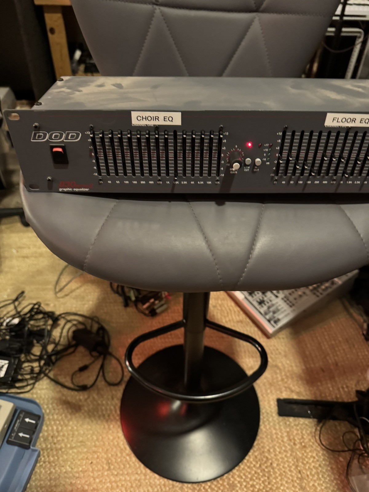 DOD SR 830 Q Dual 15 Band 2 Channel Stereo EQ Graphic Equalizer Processor