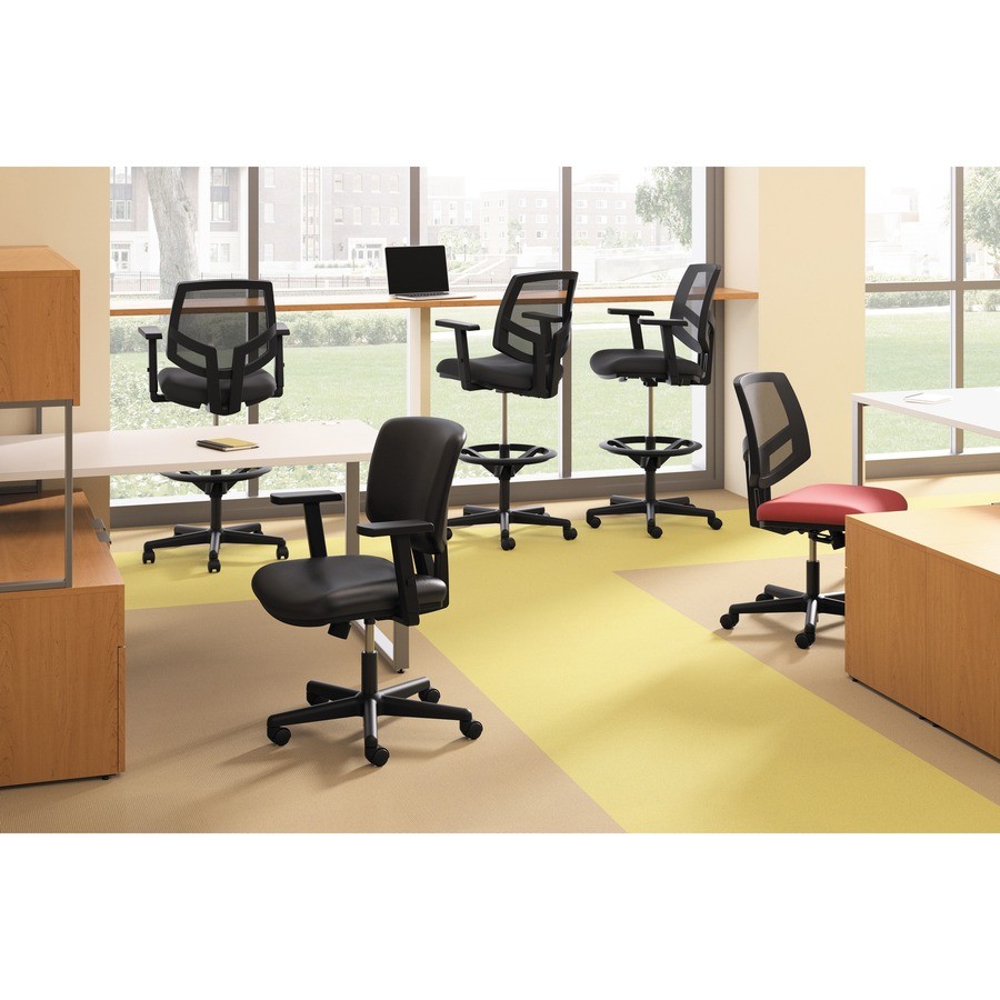 The Hon 5795T Adjustable Height Arm Kit Black 2/Set