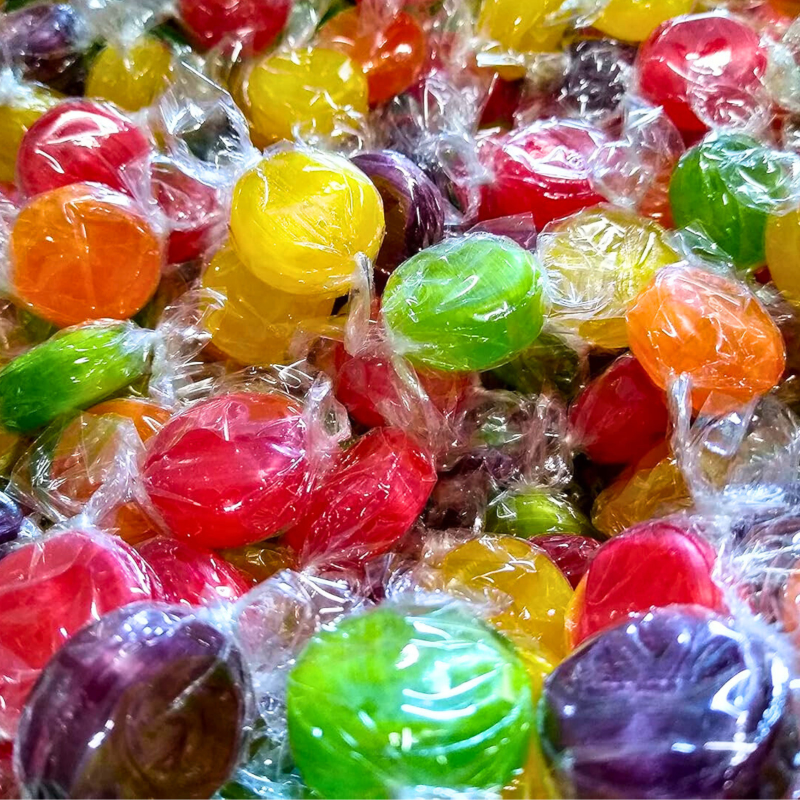 Old Fashioned Fruit Disc Candy 2 LB Bulk Button Candy Asst Hard Restocked