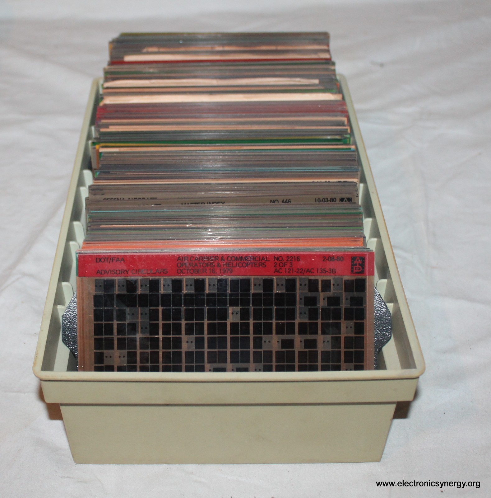 ATP Aviation Maintenance Manuals Microfiche 1980 – 3 Trays