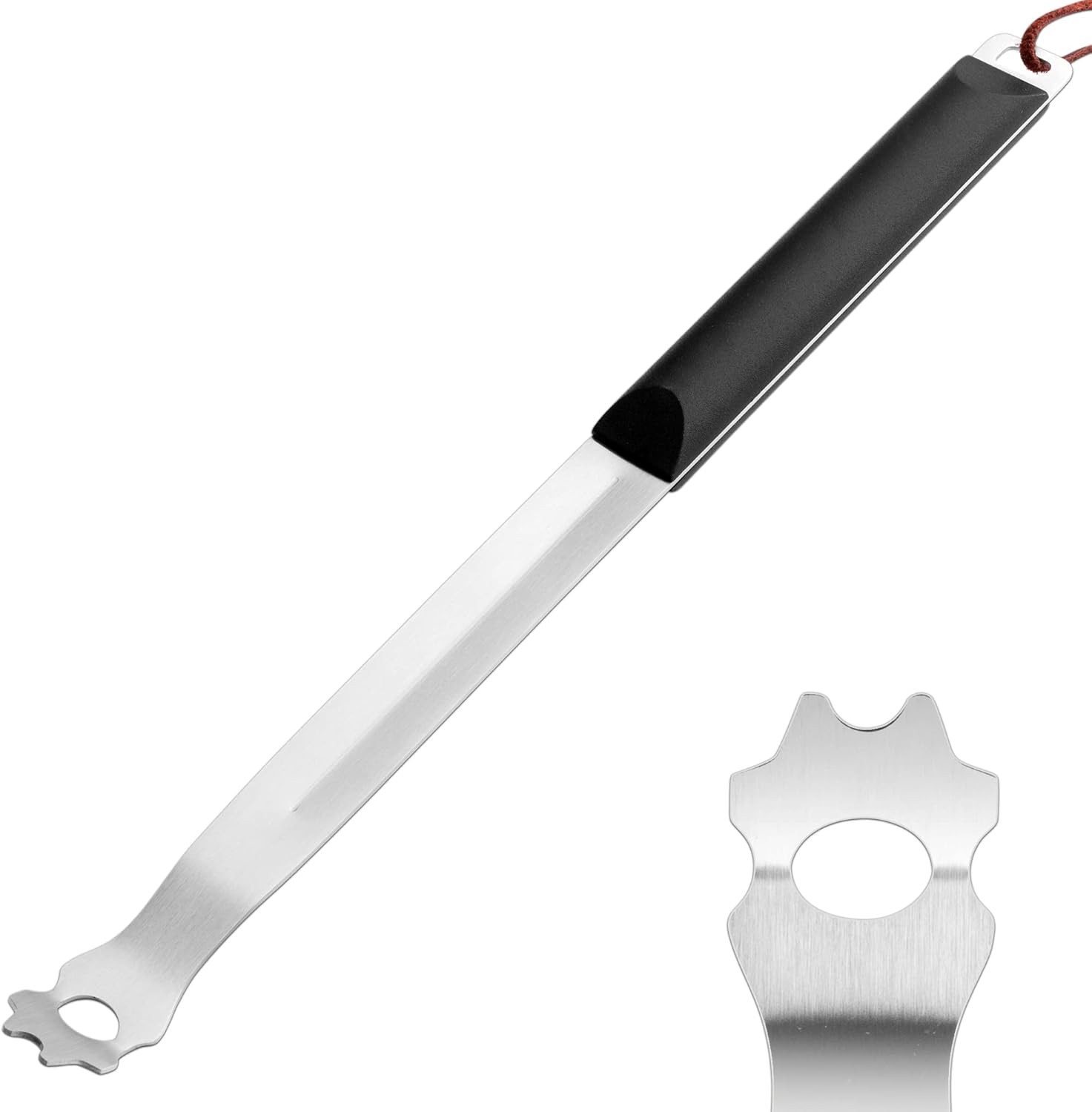Grate Grill Scraper with Long Handle Universal 14 Long Stainless Steel Grill