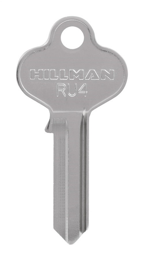 Hillman 85264 Brass Nickel RU-4 Universal Single Sided Blank Key (Pack of 10)