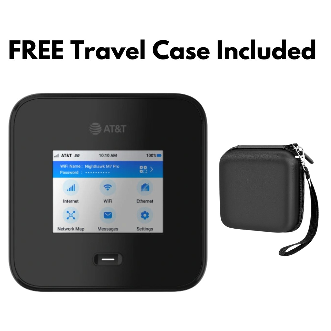 [Unlocked] Netgear Nighthawk M7 Pro BUNDLE - Neutral Black - 5G Mobile Hotspot