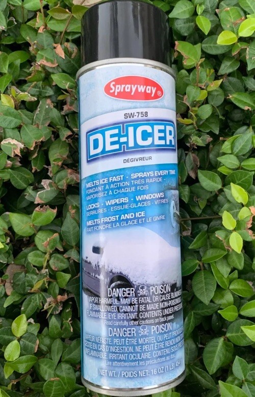 Lot Of 12 / case Sprayway SW758-12PK De-Icer, 16.oz/ EACH