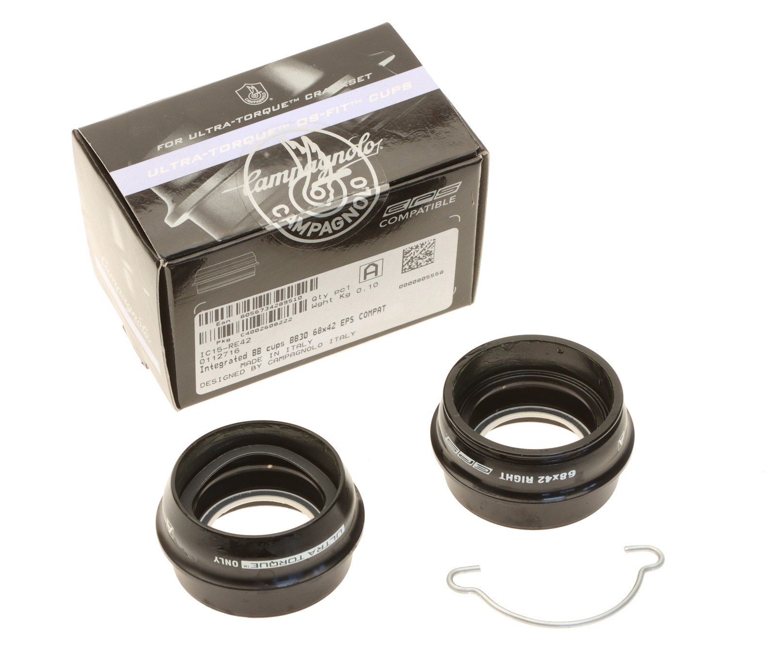 Campagnolo Ultra Torque Integrated Bottom Bracket Cups BB30 IC15-RE42 EPS NEW