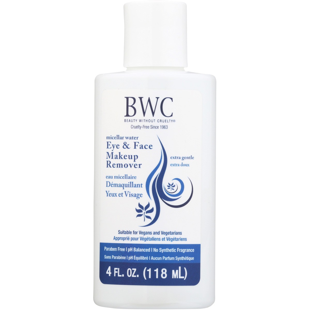 Beauty Without Cruelty Micellar Water Eye Face Makeup Remover 4 Oz