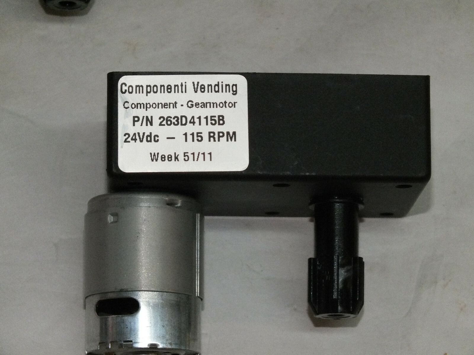 Componenti Vending 263D4115B Gear Motor 24vdc 115rpm