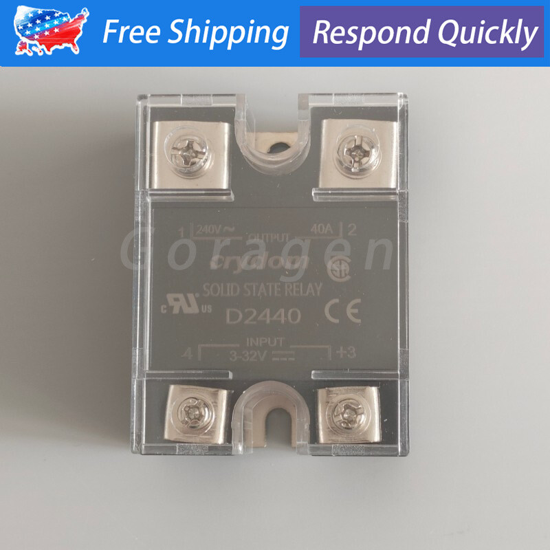 New Solid State Relay Module Supply 3-32V 40A 240V For Crydom D2440 US Stock