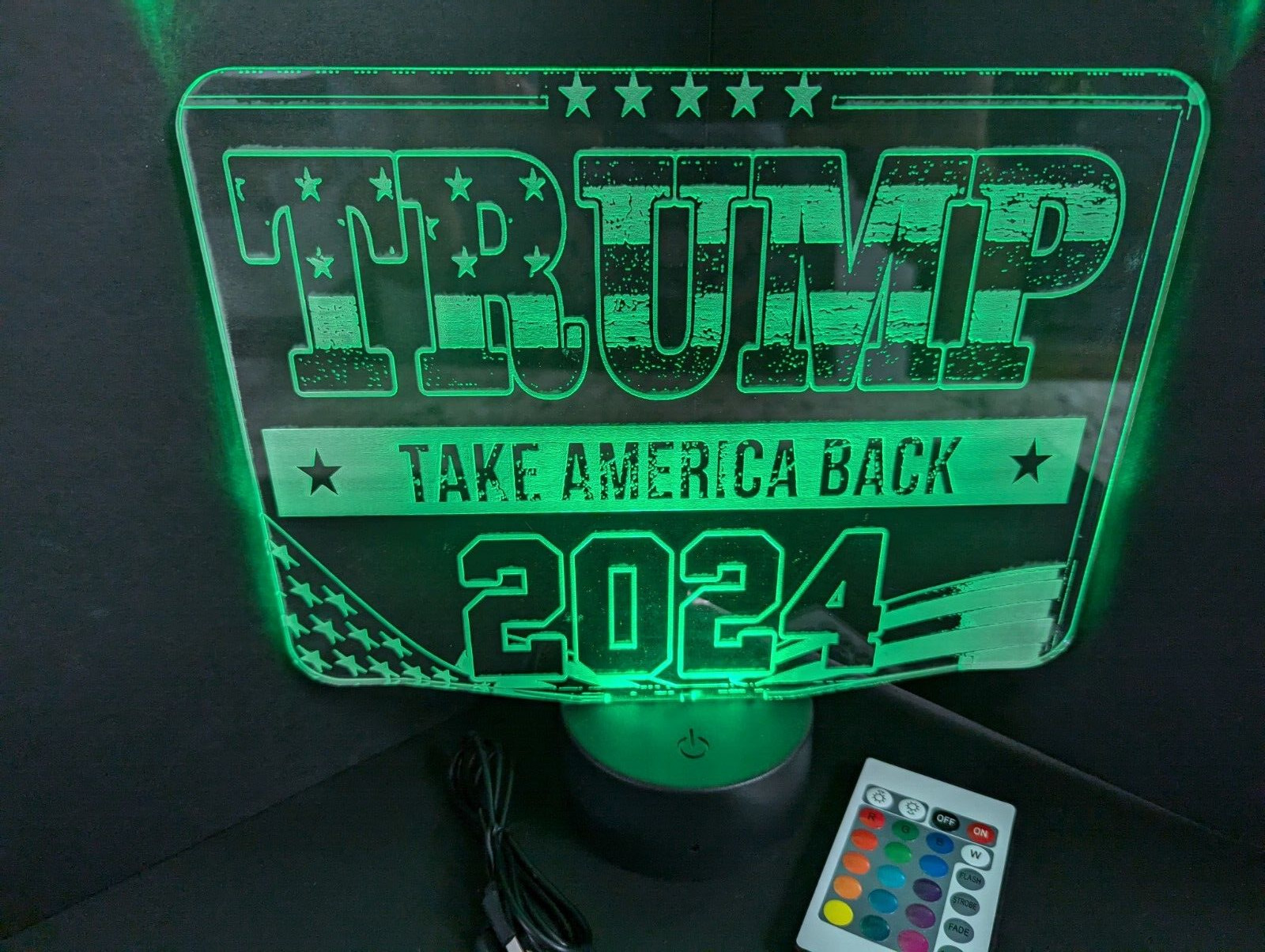 Donald Trump President Take America Back L.E.D. Large light display