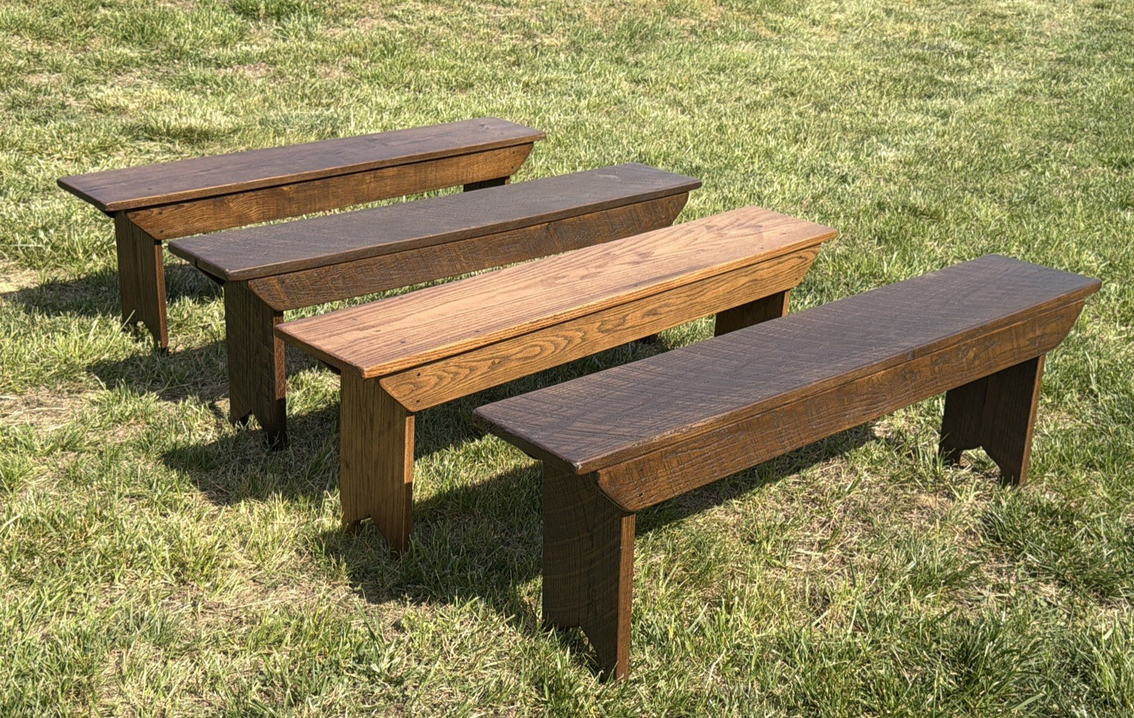 Primitive 59" Handmade Vintage Barn Wood Seat Bench English Farmhouse Country