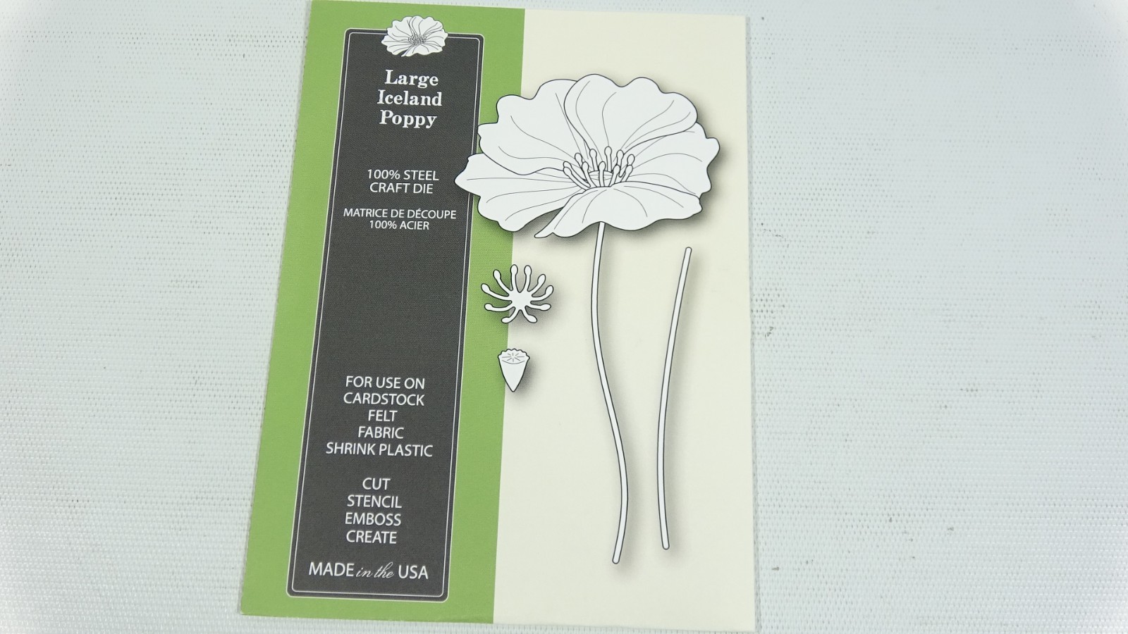 2015 Poppystamps Steel Craft Die Large Iceland Poppy 1182