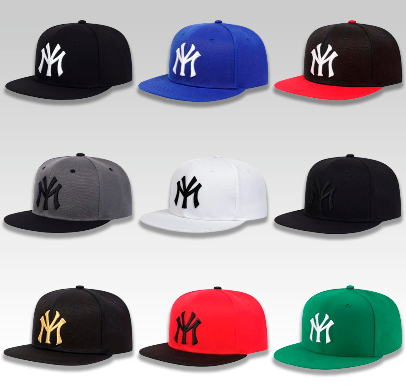 Yankees Flat Brim Snapback MY NY Hat New York Baseball Cap Casual Caps