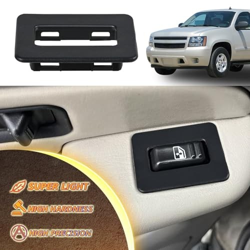 2PCS Rear Power Window Switch for Silverado for Escalade 2000-2002（2PCS Black)