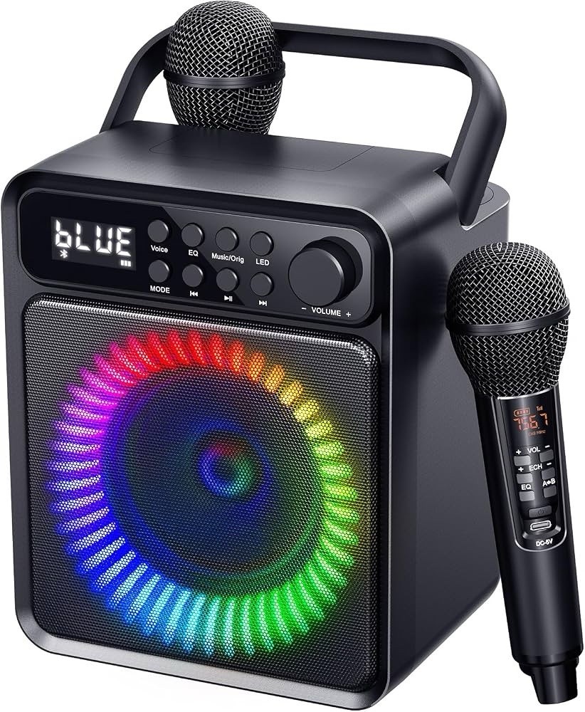 Bluetooth Portable Karaoke Machine with Wireless Microphone (SD-513)