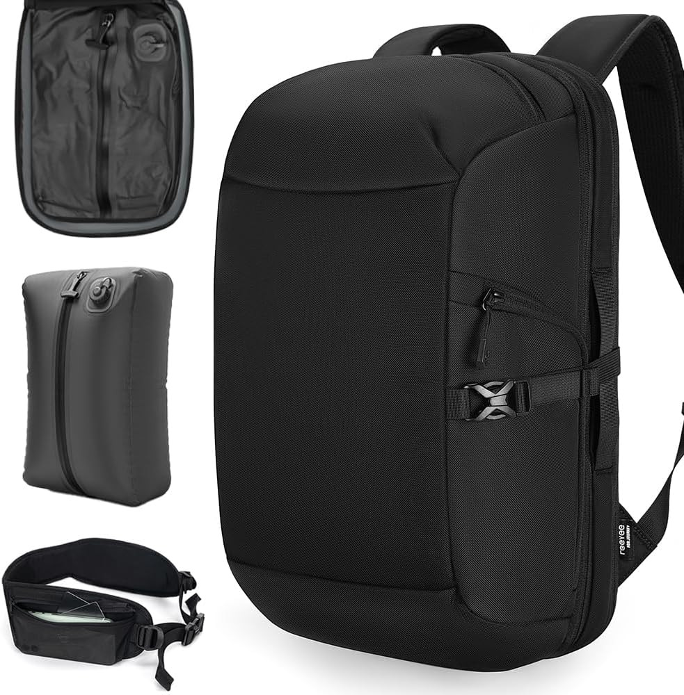 30L Travel Backpack with 20L Vacuum Compression Bag, 840D CORDURA Water-Repellen