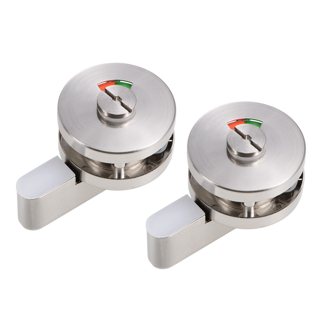 Privacy Indicator Door lock 52mm Dia Stainless Steel for Public Toilet 2 Pcs