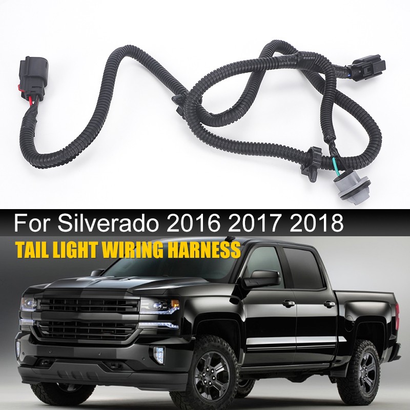 Rear Left Tail light Brake Wire Harness 84233591 for Chevy Silverado 2016-2018